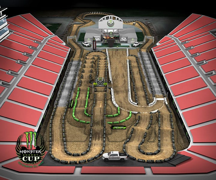 2018 Monster Energy Cup Track Map