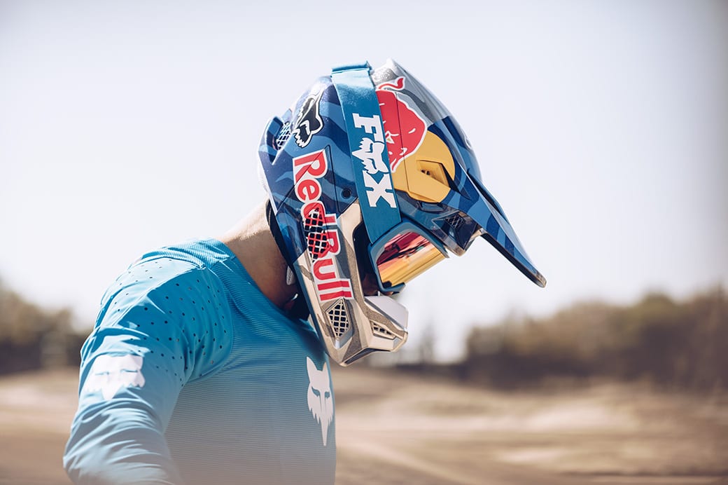 Ken Roczen with the all-new Fox Racing V3 Motocross Helmet