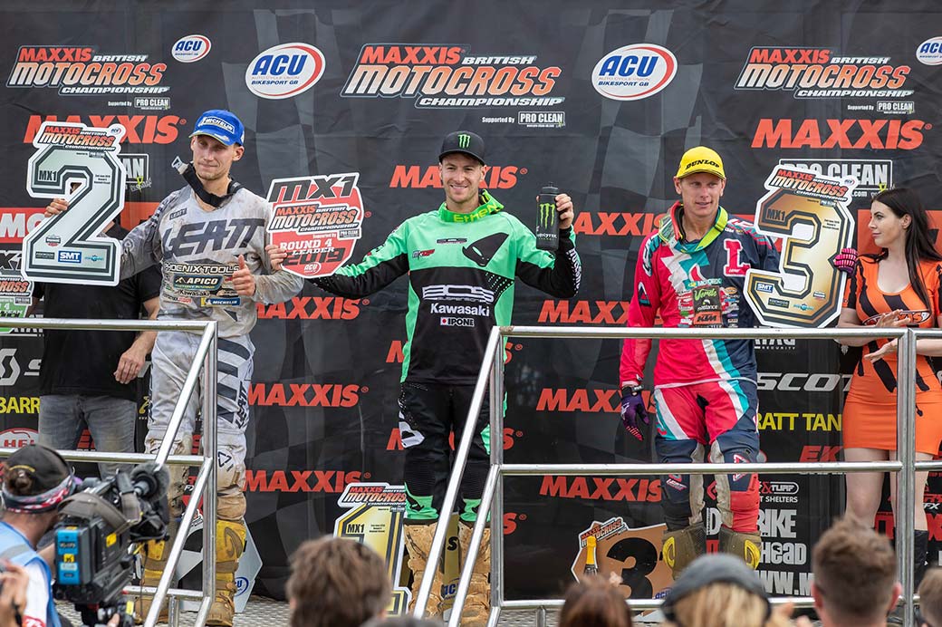 MX1 podium Blaxhall