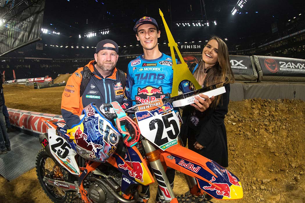 Marvin Musquin at Supercross Paris 2017