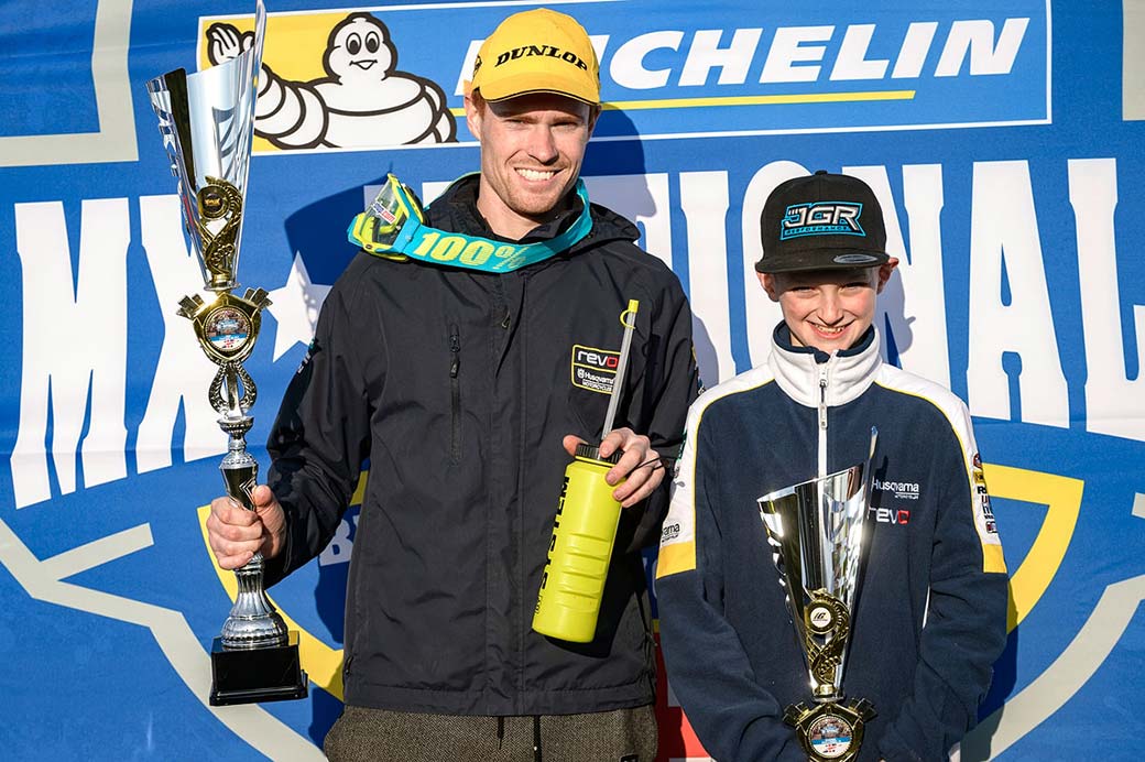 Mel Pocock and Ollie Colmer MX Nationals Preston Docks MX 2018