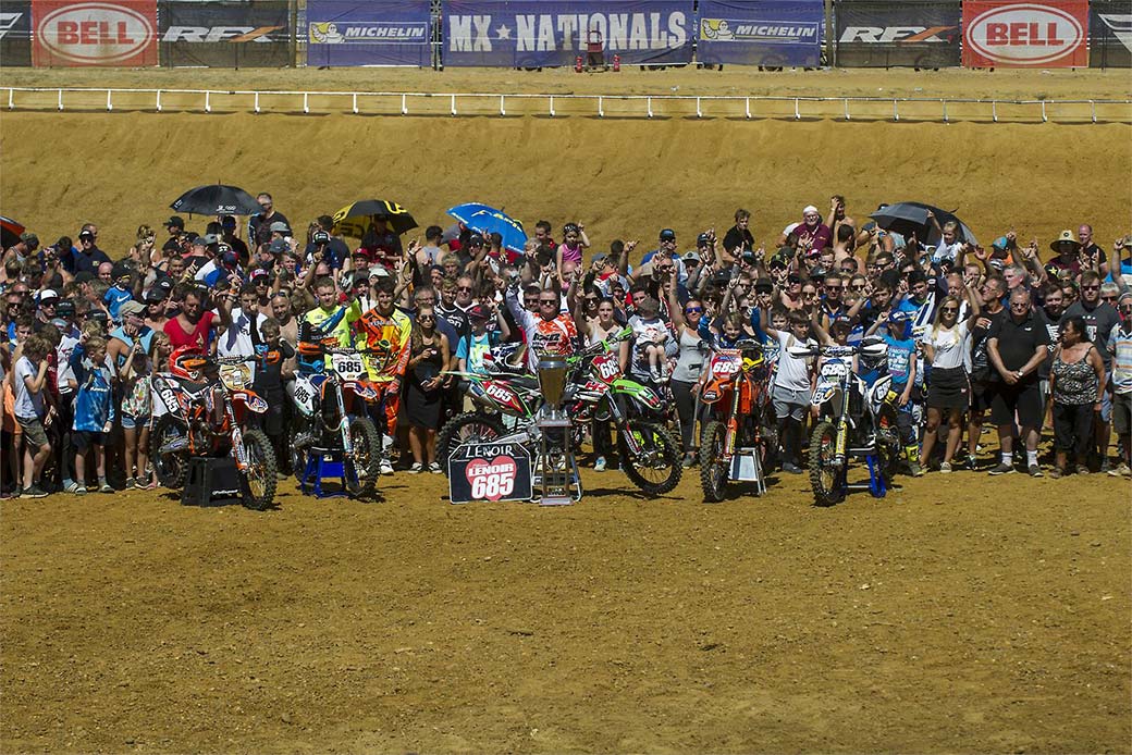 Steven Lenoir 'family photo' at MX Nationals - Canada Heights 2018