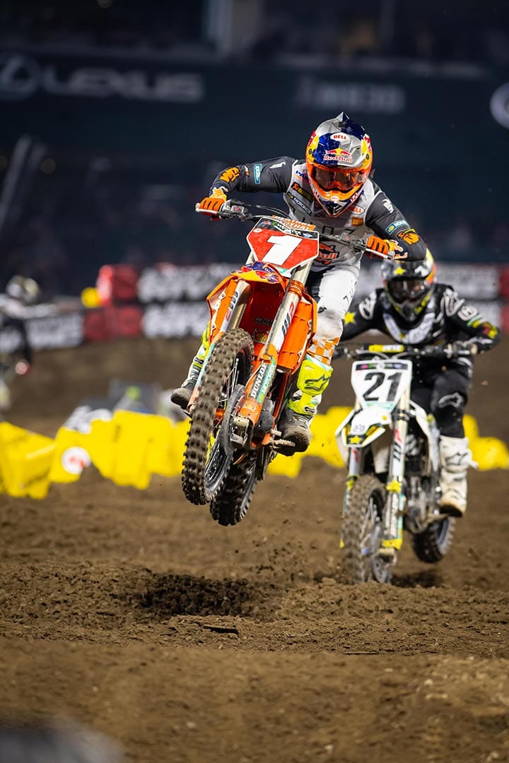 Cooper Webb battles through sickness to finish on the podium at Anaheim ...