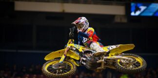 Alex Martin and Suzuki strong in fourth at St. Louis Supercross