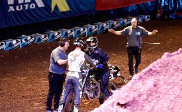 AX ban after punch-up – Ashley Greedy and Gradie Featherstone kicked out of Arenacross series
