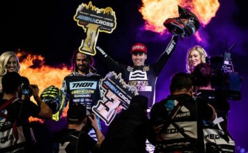 Suzuki RM-Z450 wins fifth Arenacross championship Charles Le Francois