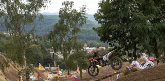 Baffling split for Jordi Tixier and Team VHR KTM Racing Jordi Tixier hits the deck at Loket GP