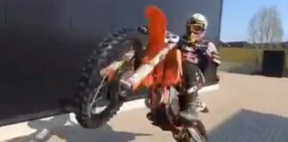 Watch Tony Cairoliās lockdown test session at KTM workshop