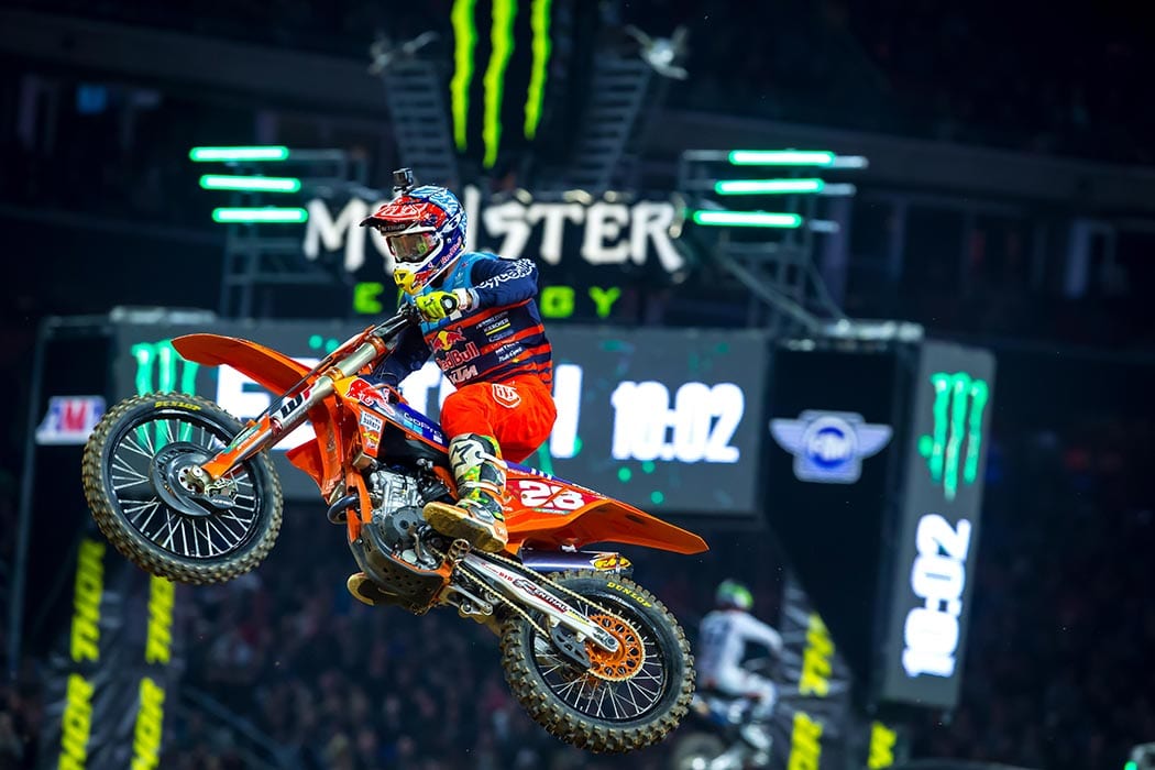 Houston Supercross Highlights Dirtbike Rider