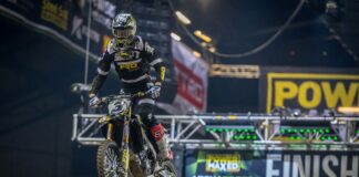 2018 Arenacross Tour Newcastle report and results Cedric Soubeyras AX Newcastle 2018
