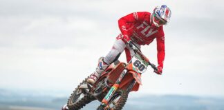 Brad Anderson podium delight – left frustrated with win there for the taking Brad Anderson, Maxxis MX1 - Duns 2018