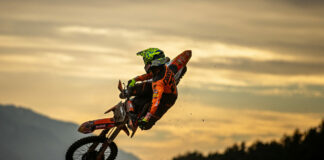 Tony Cairoli celebrates GP win #92