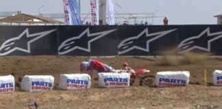 Calvin Vlaanderen crash MXGP of Turkey