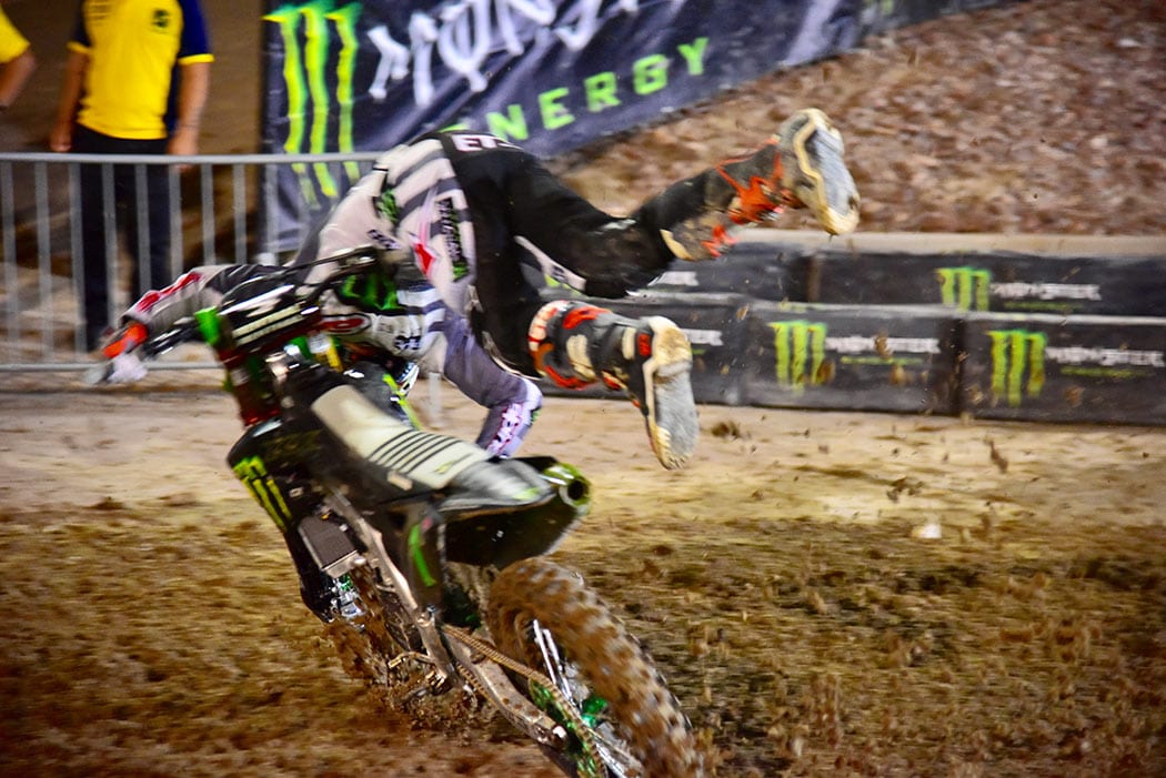 Eli Tomac crash at Monster Energy Cup | Dirtbike Rider