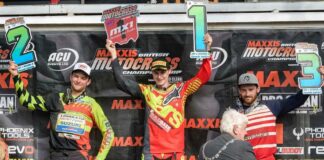 Jake Nicholls on what helped him get hold of the red plate Jake Nicholls Maxxis Canada Heights podium 2018