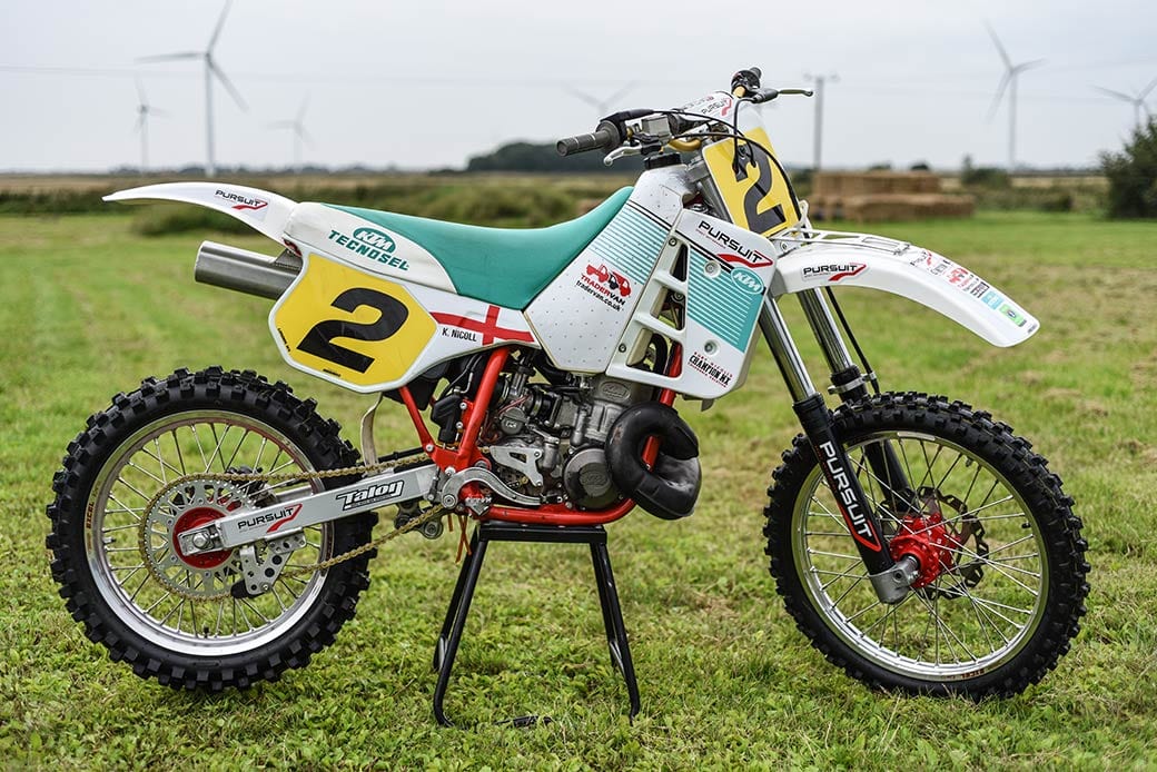 This is how to ride a 500cc two-stroke ft. MX legend Kurt Nicoll