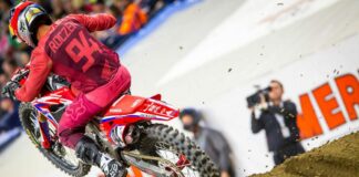 Challenging night for Team Honda HRC at Indianapolis Supercross Ken Roczen ā Indianapolis 2019