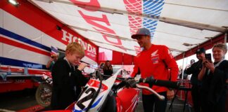 Watch heartwarming moment Ken Roczen hands over brand new Honda bike to very deserving fan Ken Roczen hands over new Honda Bike