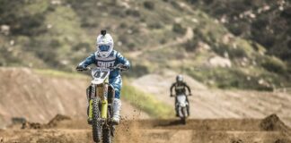 Jeff Emig shreds Husqvarna 150 two-stroke at Fox Raceway Jeff Emig