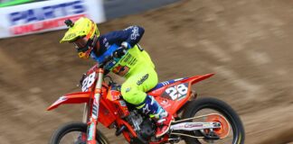 Troy Lee Designs Red Bull KTM’s Shane McElrath ties in the standings Shane McElrath AMA Supercross Anaheim 2 2018