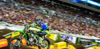 Eli Tomac and stand-in rider Tyler Bowers talk about their Tampa Supercross results Eli Tomac AMA Supercross Tampa 2018
