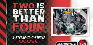 Four-stroke to two-stroke conversion kits announced