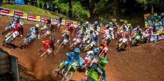A full gate of two-stroke racers to line up at Lucas Oil Pro Motocross Championship