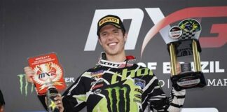 Arnaud Tonus takes the red plate with his first ever GP victory