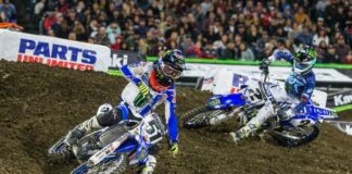 Factory Yamaha ready for Houston liftoff Barcia and Webb in action at Anaheim 1.