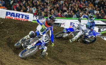 Factory Yamaha ready for Houston liftoff Barcia and Webb in action at Anaheim 1.