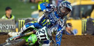 Billy slips in Oz SX