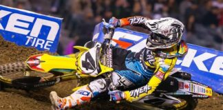 Blake Baggett cards top 10 at Anaheim 2 Supercross
