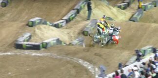 Gnarly Justin Bogle crash at Monster Cup