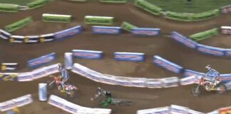 Chad Reed 2014 supercross crash video