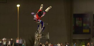 Clinton Moore’s first place FMX run in Dubai