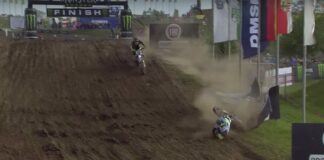 Crash: Jeremy Van Horebeek – MXGP of Germany Race 2