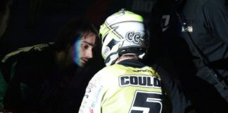 Cyrille Coulon takes a beating at Arenacross but still comes out a winner