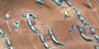 Dylan Ferrandis crash Atlanta Supercross