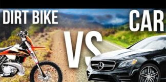 VIDEO: Dirt Bikes vs Car