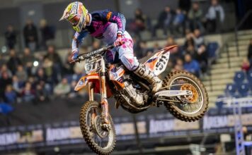 Dyer and Butler KTM have a tough weekend in at Liverpool Garmin Arenacross