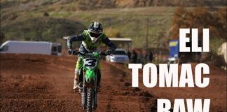 Eli Tomac RAW at Kawasaki K3 track