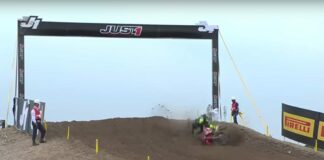 Crash: Tim Gajser MXGP of China Qualifying
