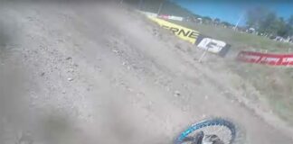 Helmet Cam: Gautier Paulin crash MXGP of Russia