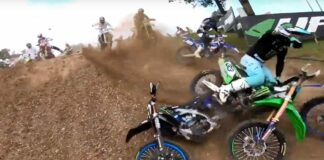 GoPro: Gautier Paulin crash MXGP of France