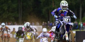 Graulus lights up a hard day for 250 crew at Latvian MXGP