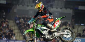 Hard Dayās night at Arenacross Liverpool for Apico LPE Kawasaki