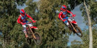 Multi-national Team HRC prepares for the Motocross of Nations