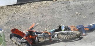 Imola’s man-made circuit bites – crash into tarmac knocks out Monticelli