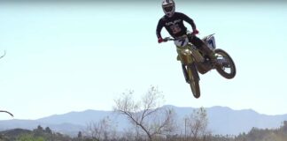 James Stewart back on the bike