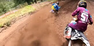 VIDEO: ‘THE REMATCH’ Joel Rizzi in epic three-way battle with four-strokes at gnarly Hawkstone Park